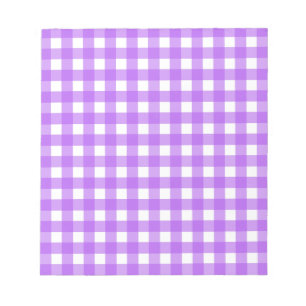 Helles lila Gingham Notizblock