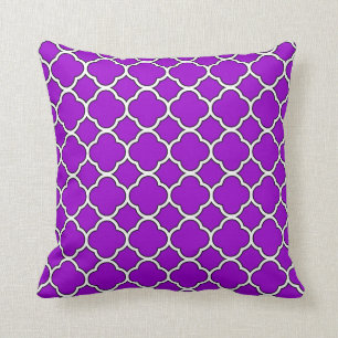 Helles lila Quatrefoil Throw-Kissen Kissen