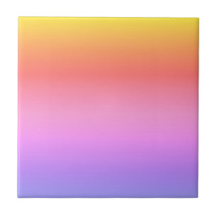 Helles, Lila rosa Orangenfarben, abstraktes Design Fliese