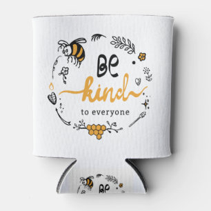 Helles Logo mit Bienenart Dosenkühler