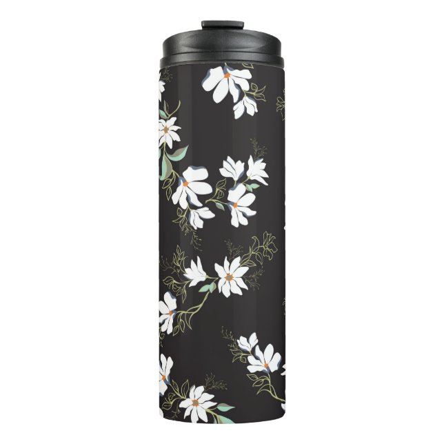 Helles Magnolia Nahtloses Muster Thermosbecher (Vorderseite)