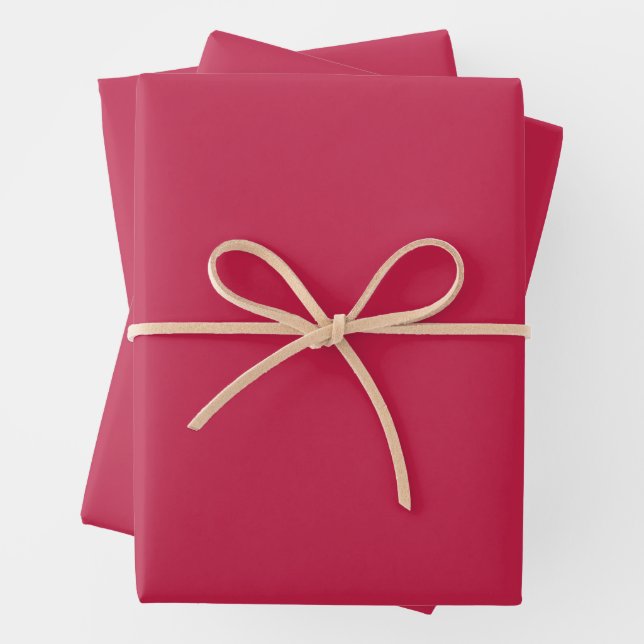 Helles Maroon (Vollfarbe) Geschenkpapier Set (Beispiel)