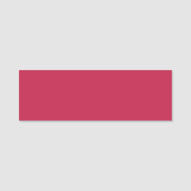 Helles Maroon (Vollfarbe) Namensschild (Vorderseite)