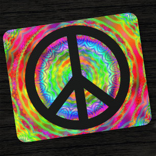 Helles, mehrfarbiges Fraktal Mousepad