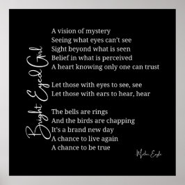 Helles Mit Augen Girl Inspiration Poster