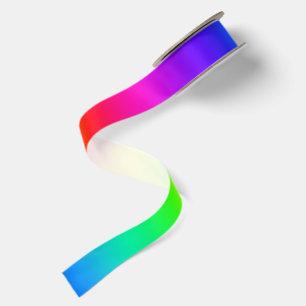Helles modernes Regenbogen-Gradient Satinband