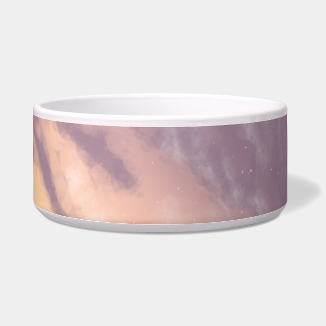 Helles Morning Pastel Sunrise Sky mit Wolken Napf (Rechts)