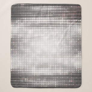 Helles Mosaik: Glossy Gray Abstrakt. Sherpadecke