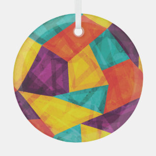 Helles Mosaik Grunge Nahtloses Muster Ornament Aus Glas