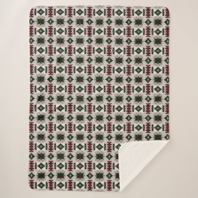 Helles Muster Sherpadecke (Vorderseite)