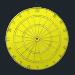 Helles Neon Yellow Dart Board Dartscheibe<br><div class="desc">Dart Board mit leuchtend neongelbem Hintergrund für Ihren Text oder Bilder bereit.</div>