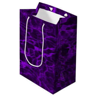 Helles Neonglanz-Violett Flammendes Wasser Mittlere Geschenktüte