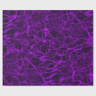 Helles Neonviolettes Flammendes Wasser Geschenkpapier