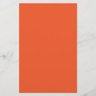 Helles Orange Minimalistisches Einheitliches Hinte Briefpapier