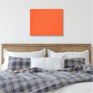 Helles Orange Minimalistisches Einheitliches Hinte Leinwanddruck