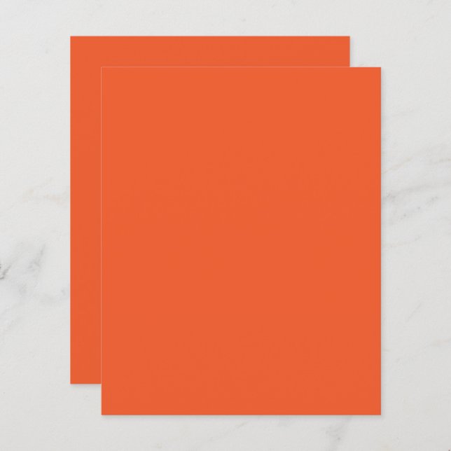 Helles Orange Minimalistisches Solid Background (Vorne/Hinten)