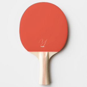 Helles orange monogrammiertes Ping-Pong-Schläger Tischtennis Schläger