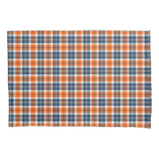 Helles Orange und blaues sportives Kariertes Muste Kissenbezug