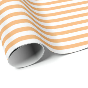 Helles Orange Whitepaper zum Abpacken von Streif Geschenkpapier