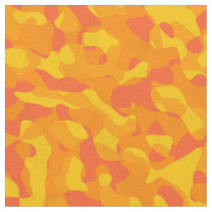 Helles Orange Yellow Camouflage Print Patches Stoff