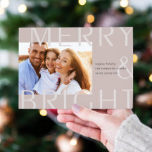 Helles Overlay | Modern Holiday Foto Card