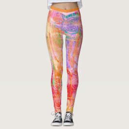 Helles Pastell Pattern Leggings