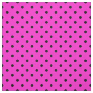 Helles Pink-Schwarz-pickeliges Tupfen-Muster Stoff