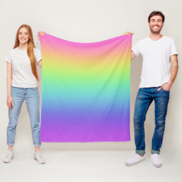 Helles Rainbow Gradient Fleece Blanket