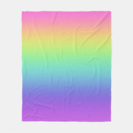 Helles Rainbow Gradient Fleece Blanket