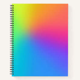 Helles Rainbow Gradient Sketchbook Notizbuch