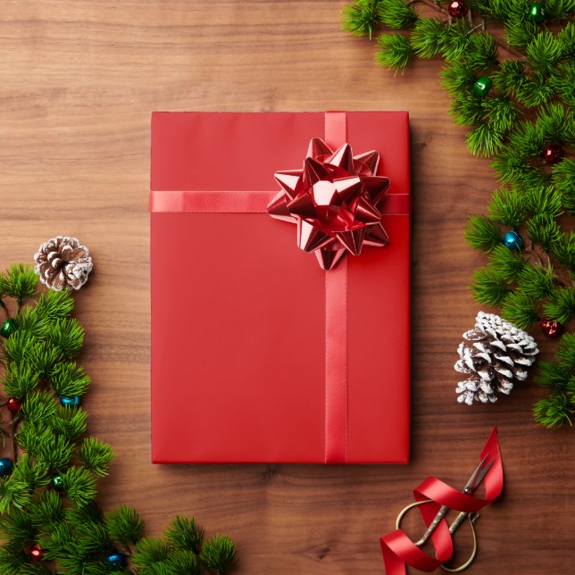 Helles Red Christmas Wrapping Paper Roll Geschenkpapier (Feiertagsgeschenk)