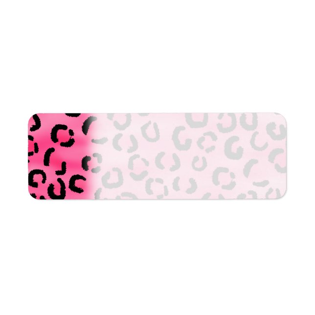 Helles rosa Leopard Druckmuster. (Vorne)