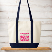 Helles Rosa Wellentier-Tierdruck-Tote