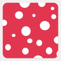 Helles Rot mit White Polka Dots Sommerspass