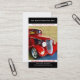 Helles Rot wieder hergestelltes Vintages Auto-Foto Visitenkarte (Vorderseite/Rückseite Beispiel)