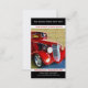 Helles Rot wieder hergestelltes Vintages Auto-Foto Visitenkarte (Vorne/Hinten)