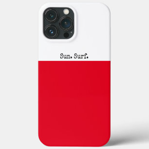 Helles Rotes Sommerweißer Farbblock Sonnenübergang Case-Mate iPhone Hülle