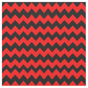 Helles rotes und schwarzes Zickzack Muster Stoff