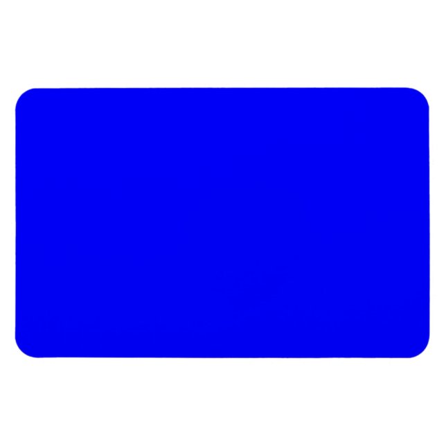 Helles Royal Blue Solid Trend - Hintergrund Magnet (Horizontal)