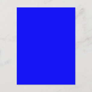 Helles Royal Blue Solid Trend - Hintergrund Postkarte