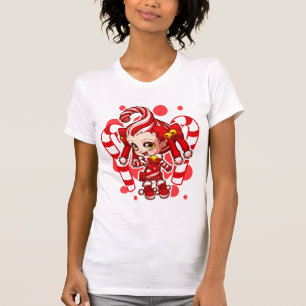 helles Shirt Candycane-Chan