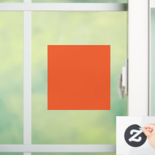 Helles Solid Orange Hintergrund Fensteraufkleber