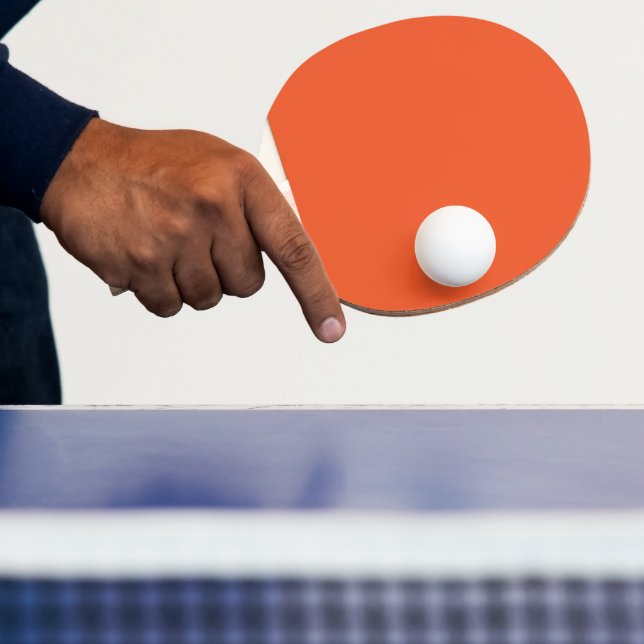Helles Solid Orange Hintergrund Tischtennis Schläger (InSitu)