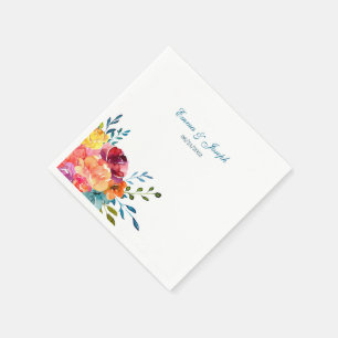 Helles Sommer farbenfrohe Hochzeitspapier Napkin Serviette