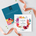 Helles Sommerfestival "Save the Date" Einladung<br><div class="desc">Die elegante "Save the Date" Wedding Card auf dem luxuriösen türkisfarbenen Hintergrund der "Bright Summer" Kollektion. Text ist vollständig anpassbar. Klassische oder moderne Versionen finden Sie in der Sammlung. Elegante Typografie mit handgezeichnet Blumenelementen in kräftigen Sommerfarben. Die Hintergrundfarbe ist komplett an Ihre Einstellungen angepasst. Benutzerdefinierte Vorlage für Ihr persönliches Datum...</div>