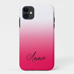 Helles Sommerrot und weißer Farbverlauf Ombre Case-Mate iPhone Hülle