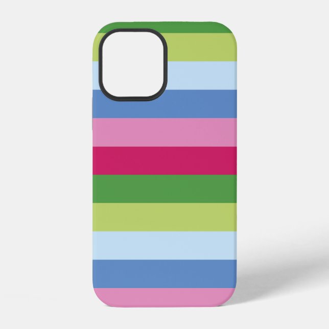 Helles Stripe Tough Case-Mate iPhone Case 12 Hülle (Rückseite)