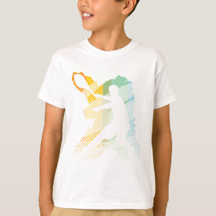 Helles Tennis-T-Shirt für Männer, Frauen und T-Shirt