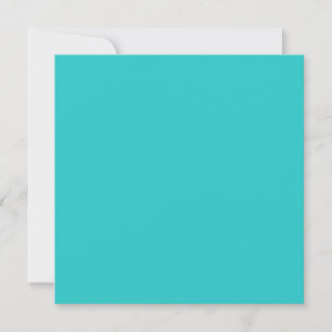 Helles Türkis Aquamarin Cyan Einfarbig Karte
