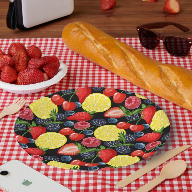 Helles und feines Fruchtpapier Pappteller (Picknick)